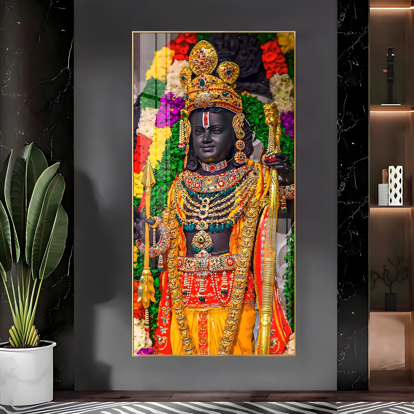 Divine Shree Ram Premium Acrylic Vertical Wall Art