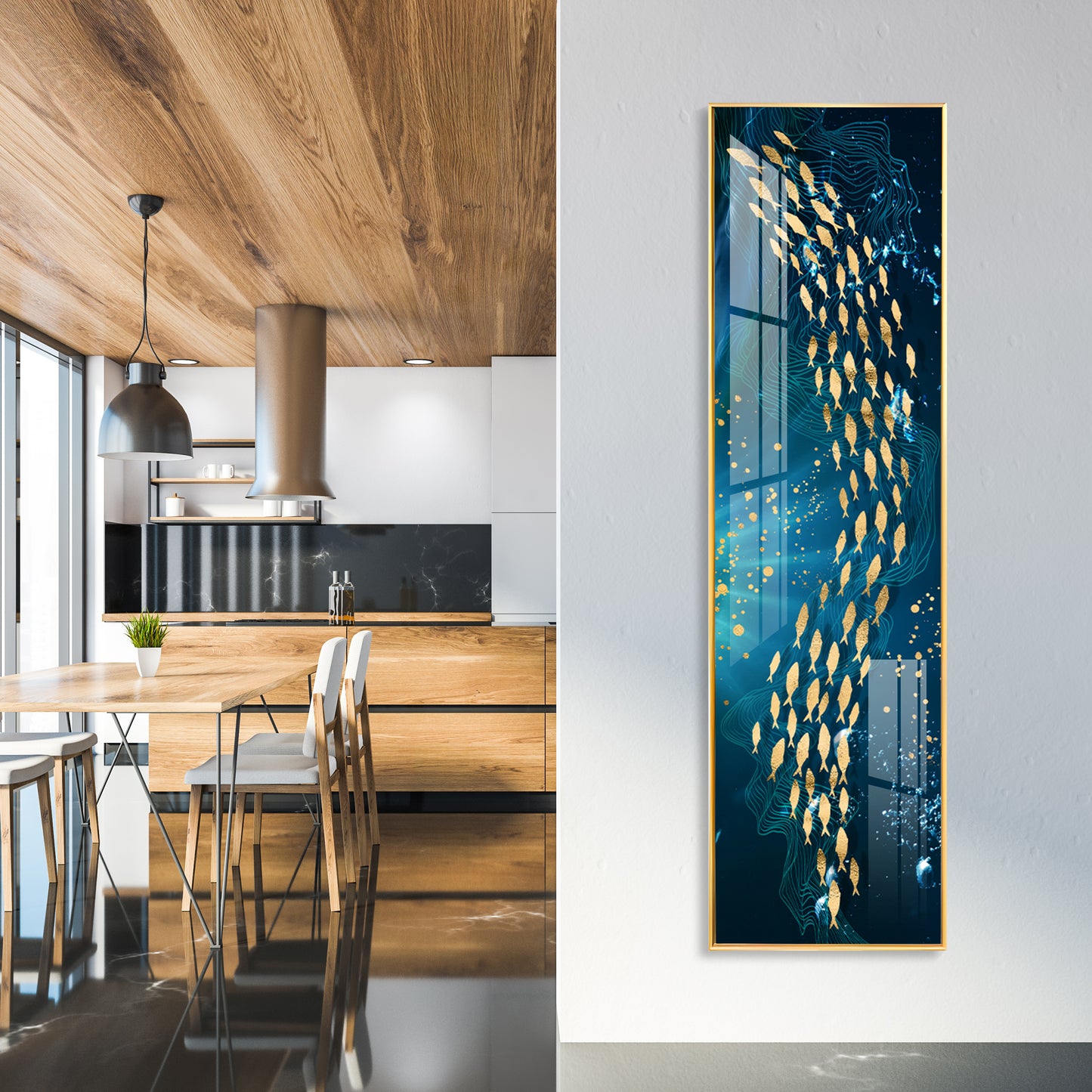 Deep Into The Ocean Premium Acrylic Vertical Wall Art