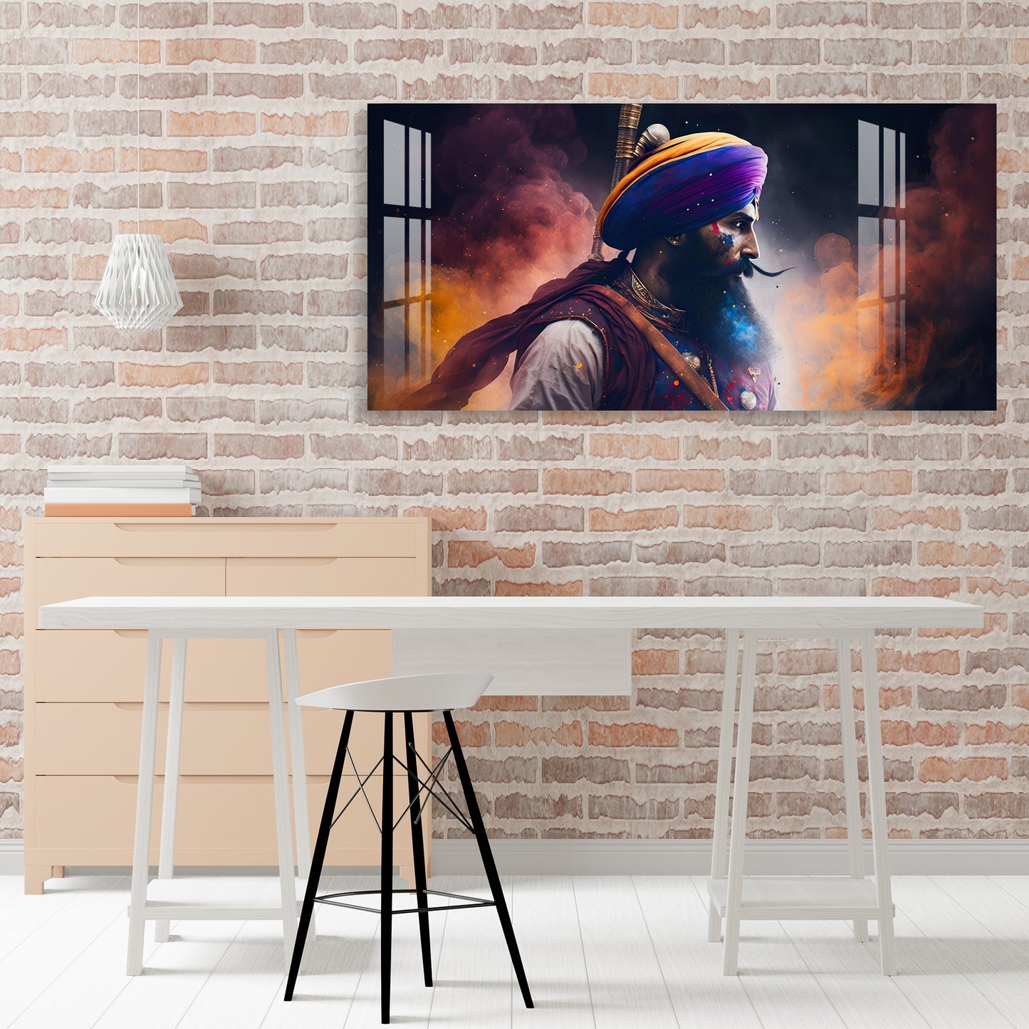 The Resolute Warrior Acrylic Wall Art