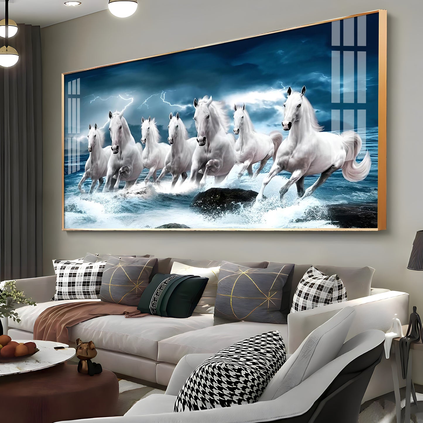 Heaven Horses Premium Acrylic Horizontal Wall Art