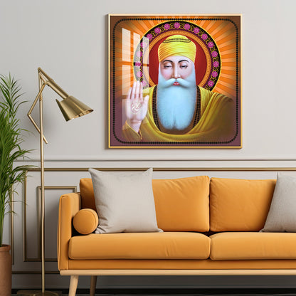 Guru Nanak Ji Premium Acrylic Square Wall Art