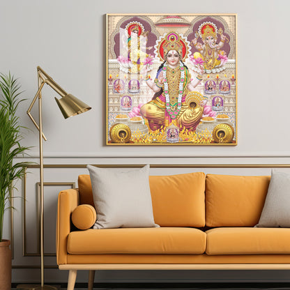 Supreme Laxmi Radiance Premium Acrylic Square Wall Art