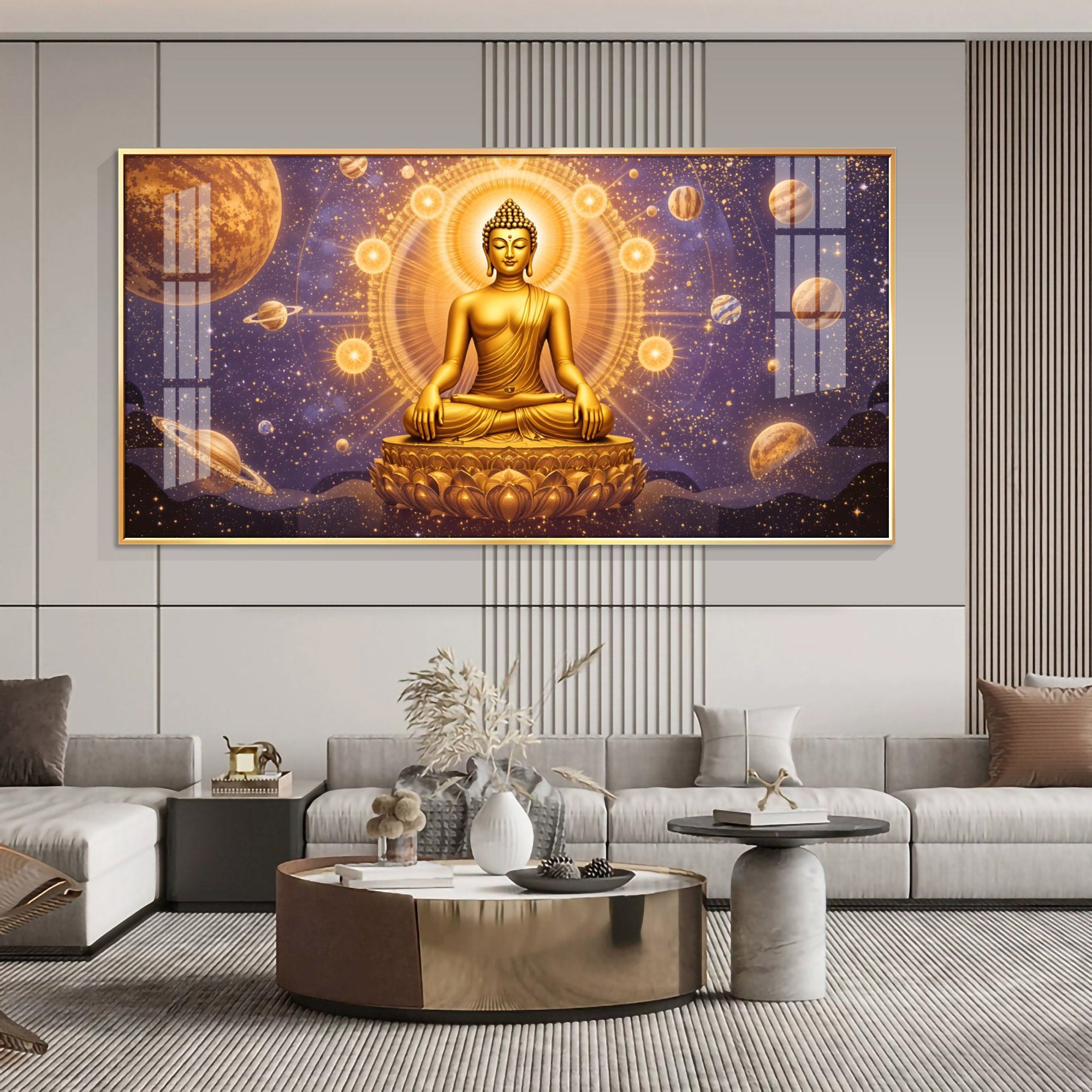 The Buddha Bliss Premium Acrylic Horizontal Wall Art