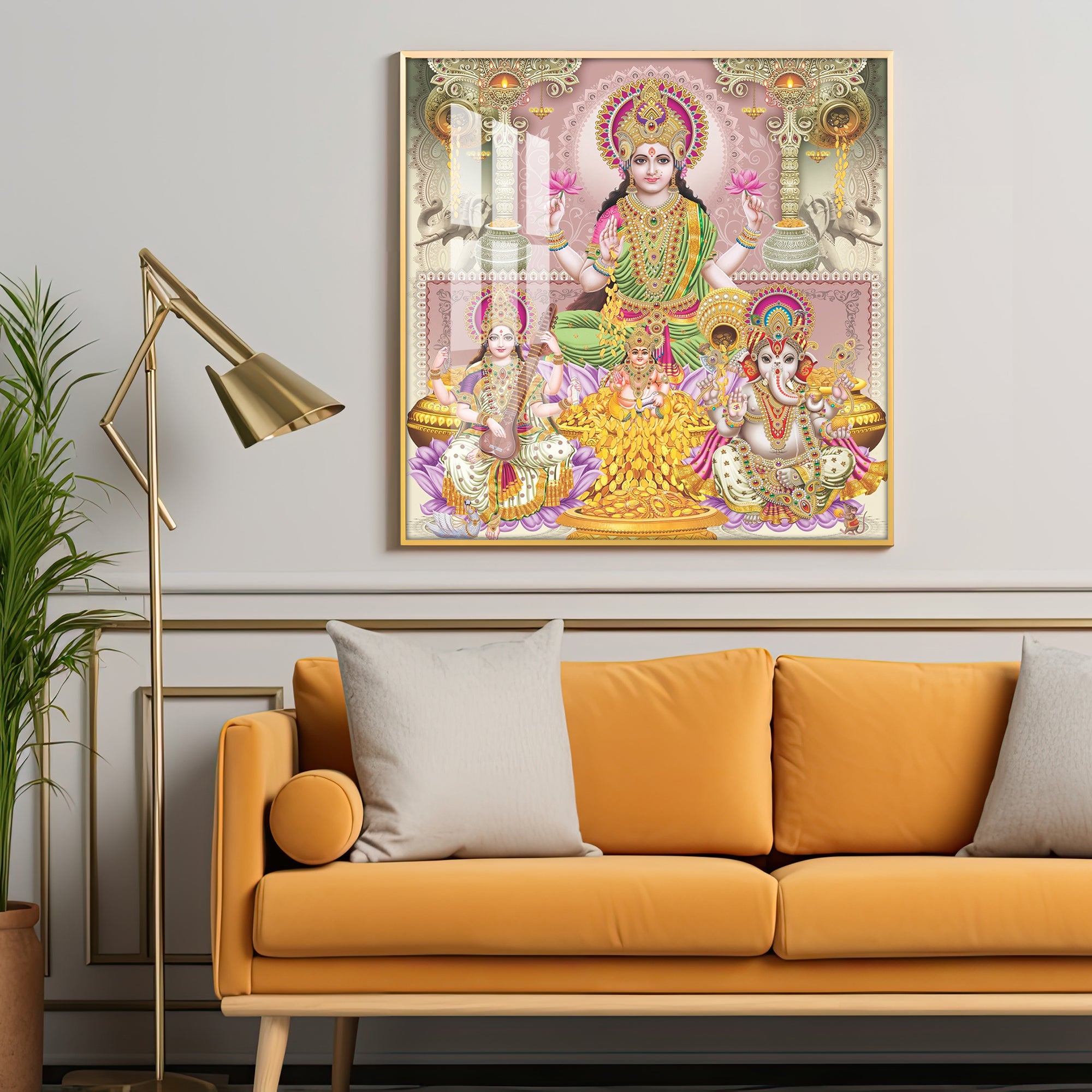 Majestic God & Goddess Premium Acrylic Square Wall Art