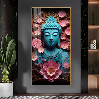 Enlightened Buddha Essence Premium Acrylic Vertical Wall Art