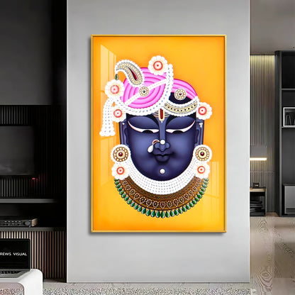 Lord Shreenathji Premium Vertical Acrylic Wall Art