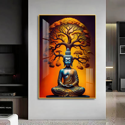 Enlighten Buddha Premium Acrylic Vertical Wall Art