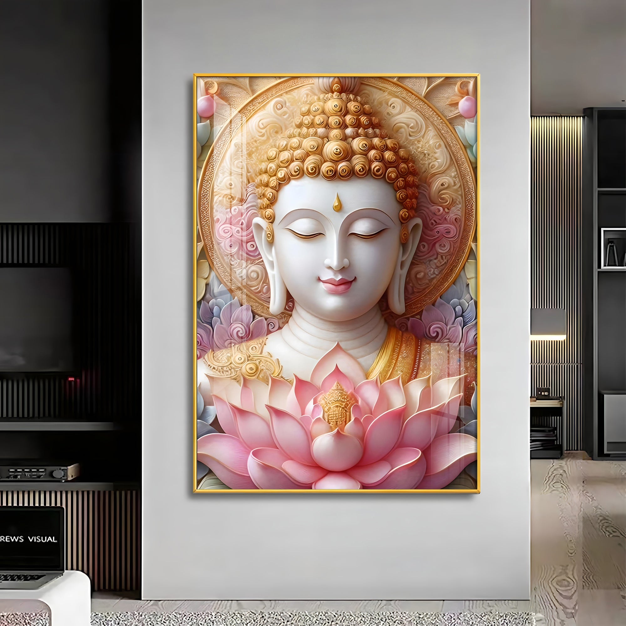 Tranquil Buddha Premium Vertical Acrylic Wall Art