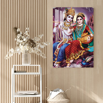 Radha Krishna Acrylic Wall Art