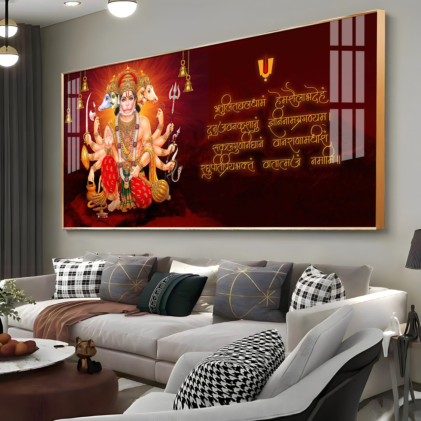 Sankat Mochan Premium Acrylic Horizontal Wall Art