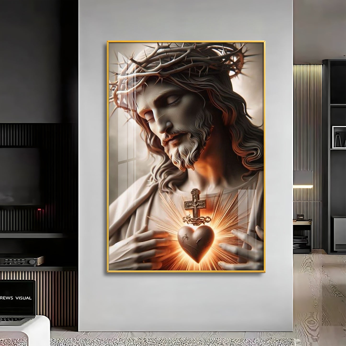 Divine Jesus Heart Premium Acrylic Wall Art