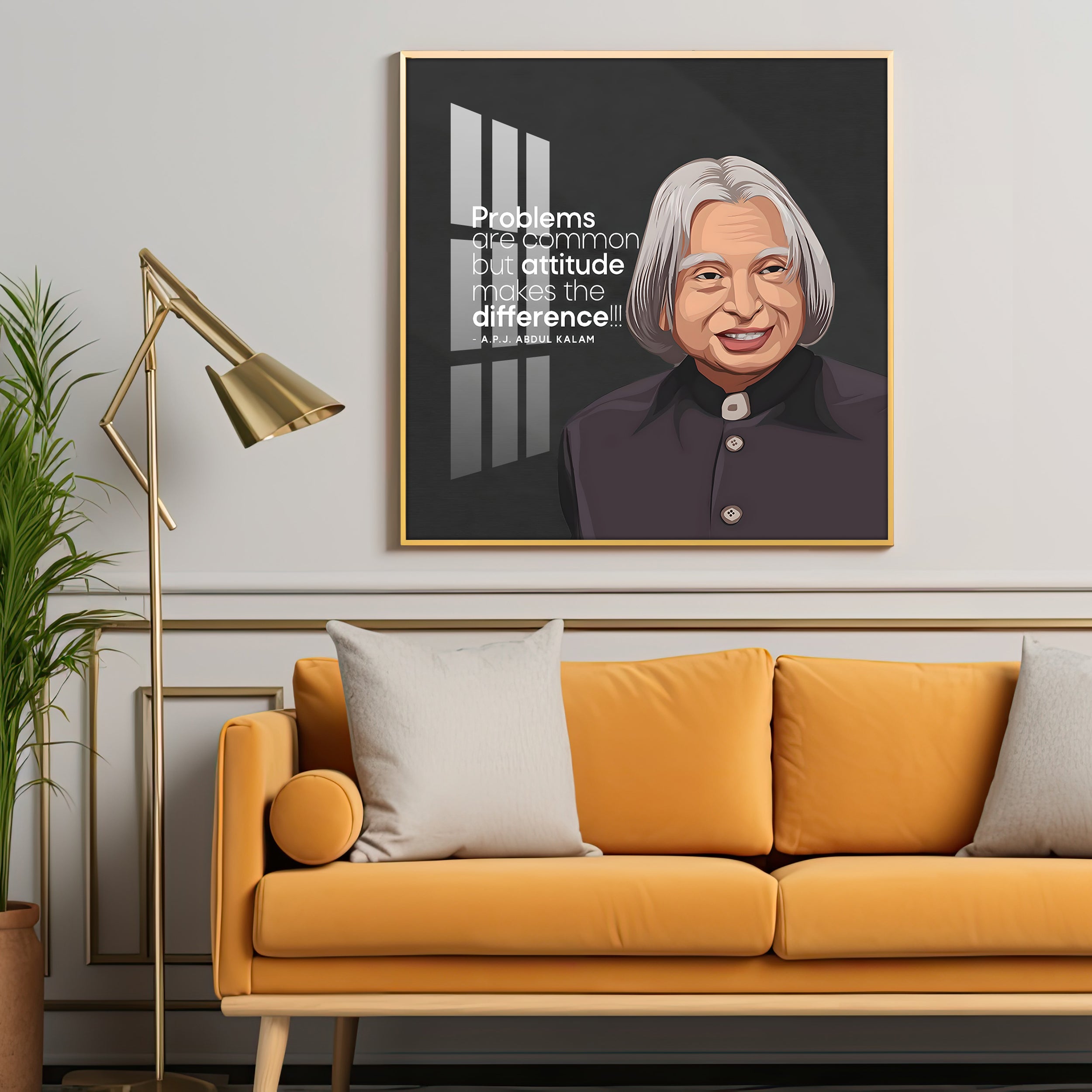 Dr. A.P.J  Abdul Kalam Premium Acrylic Square Wall Art