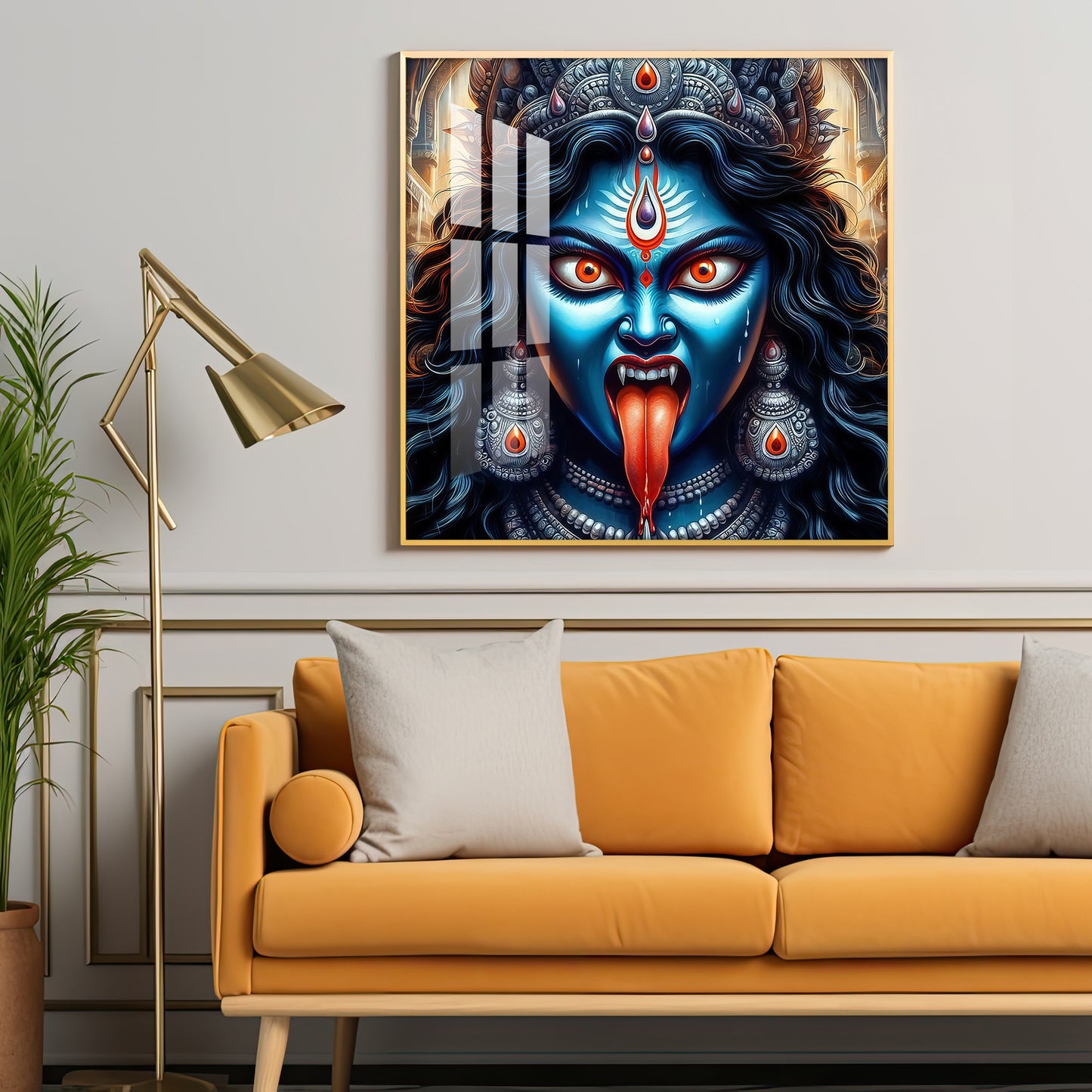 Goddess Kali Premium Acrylic Square Wall Art