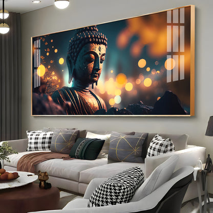 Mulling Over Buddha Premium Acrylic Horizontal Wall Art