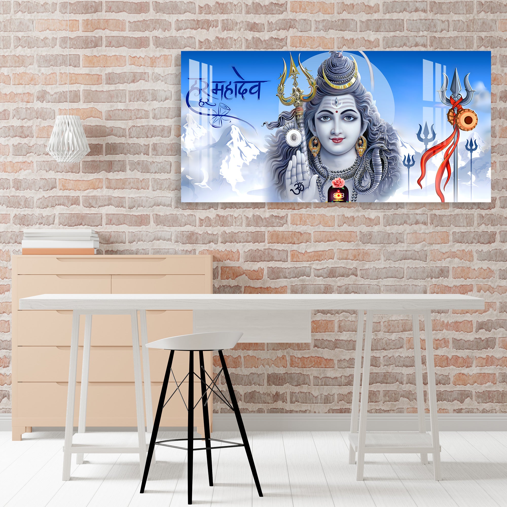 Om Namah Shivay Acrylic Wall Art