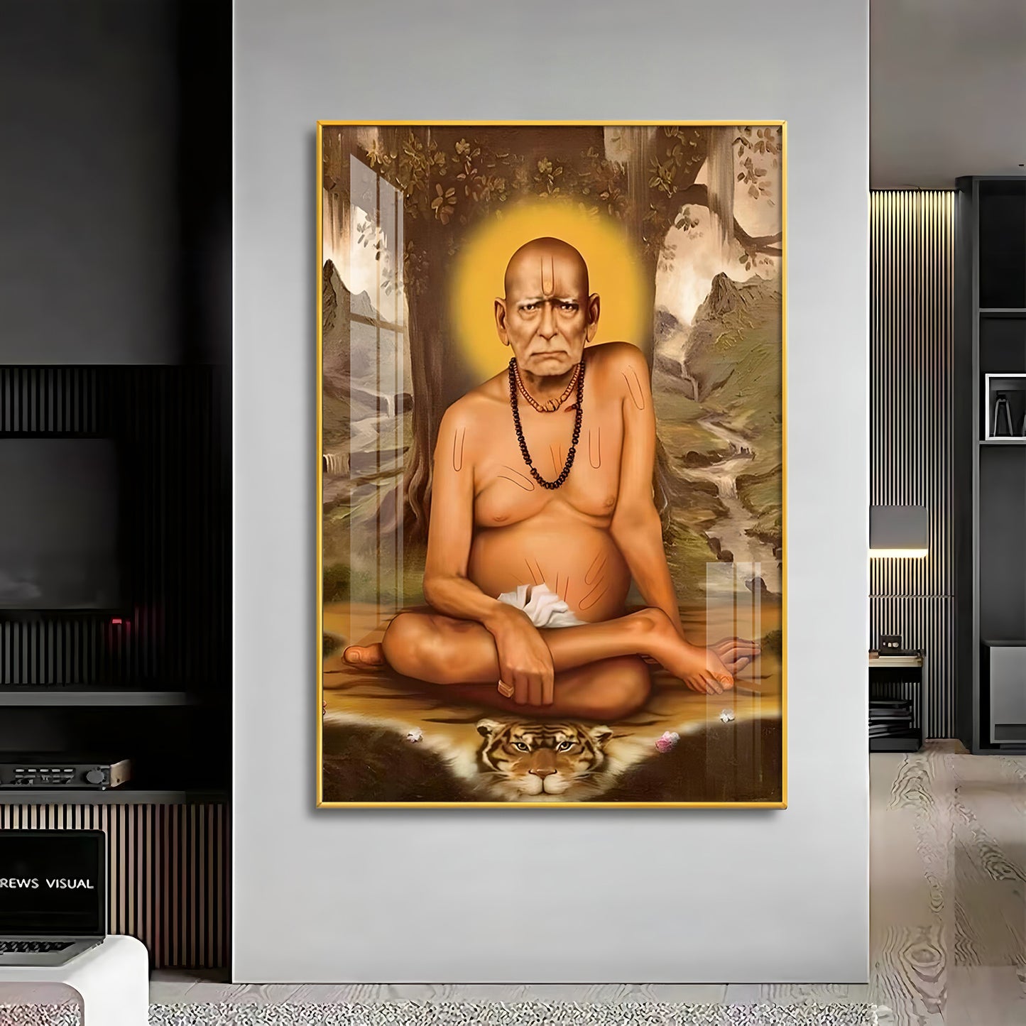 Elderly Shri Swami Samartha Premium Vertical Acrylic Wall Art