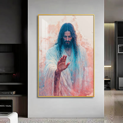 Jesus Christ Blessing Hand Premium Acrylic Wall Art