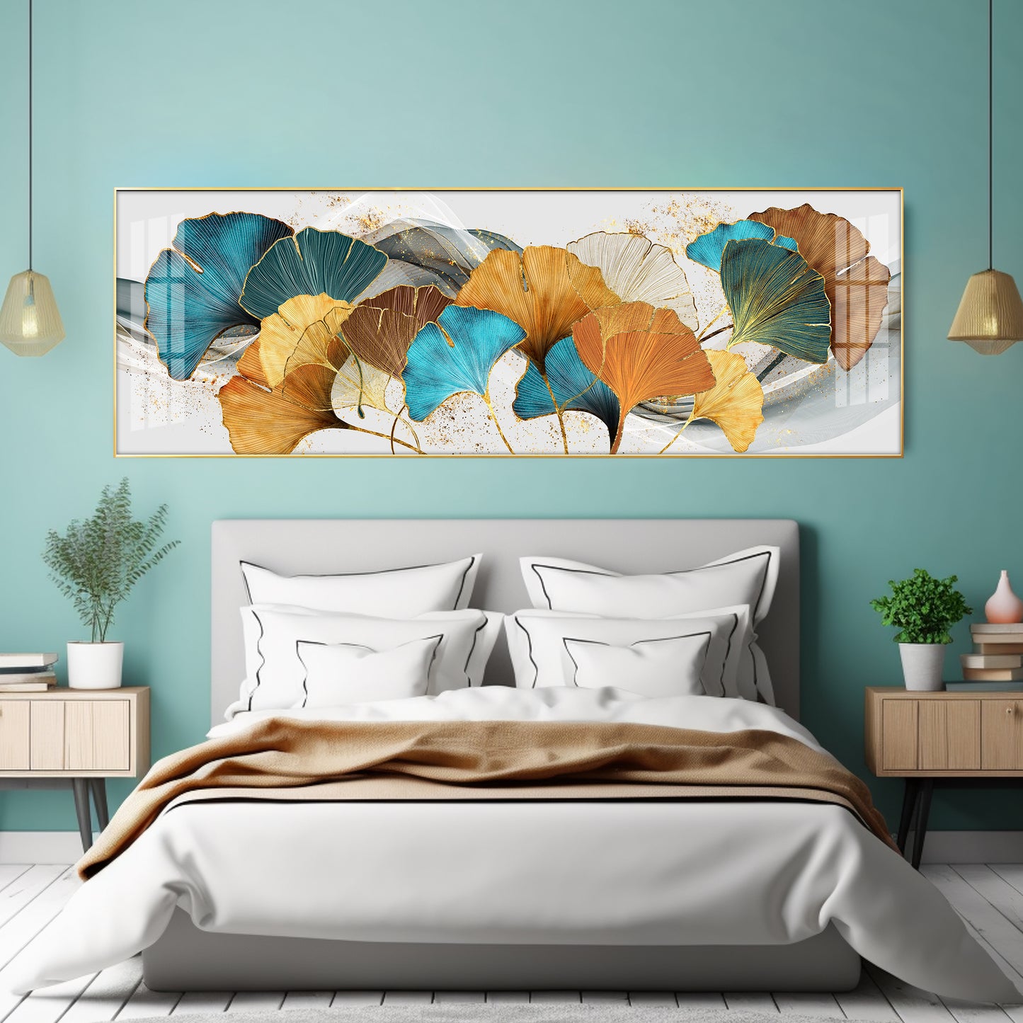 Leaves of Luck Premium Acrylic Horizontal Wall Art