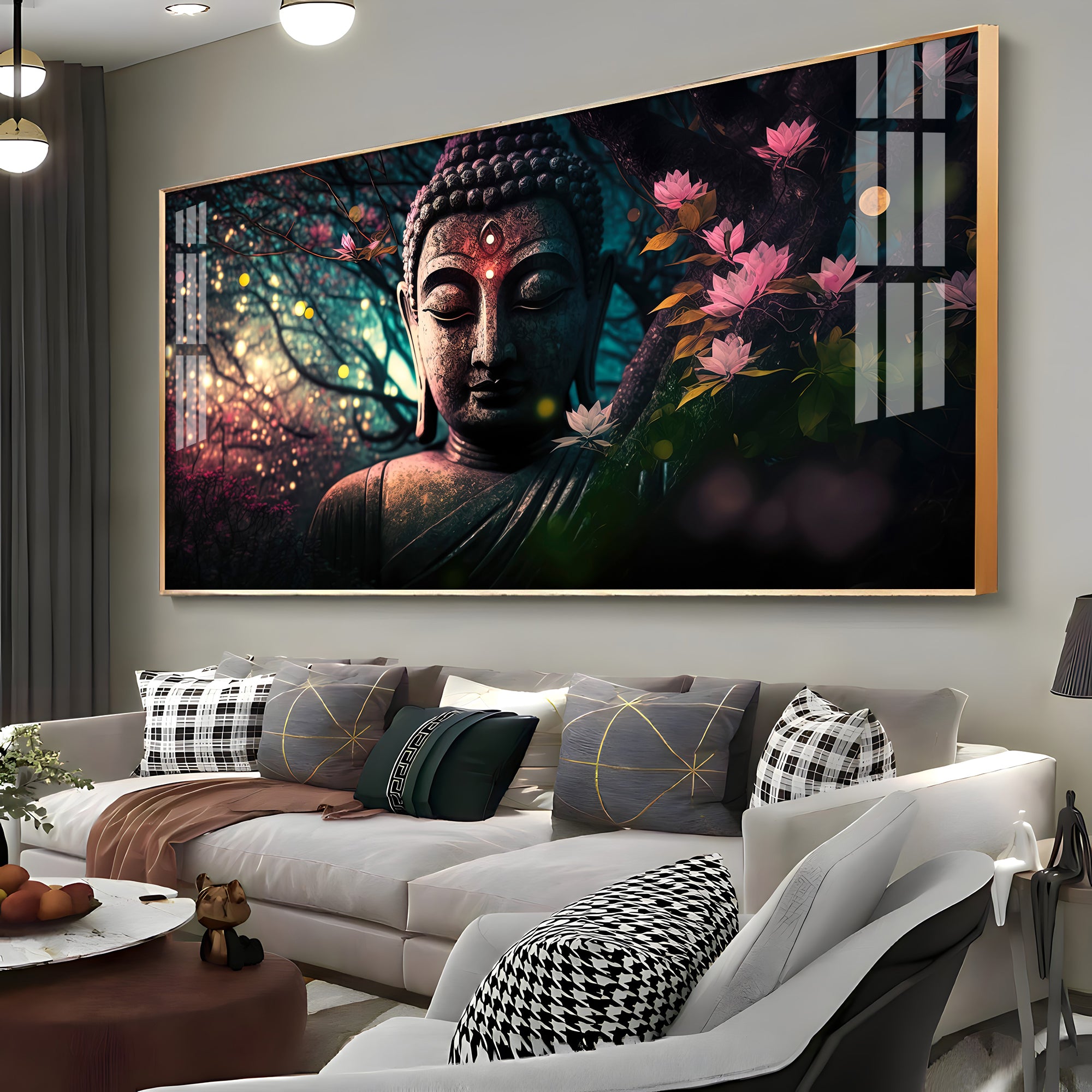 Calm Buddha Premium Acrylic Horizontal Wall Art