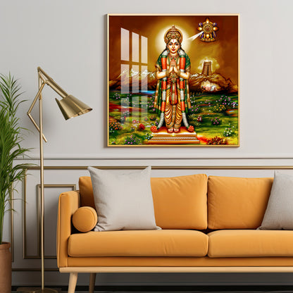 Thirumalisai Alvar Premium Acrylic Square Wall Art