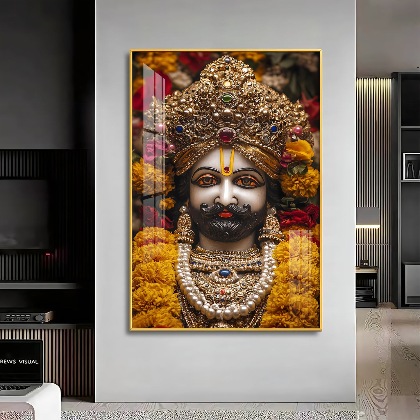 Shree Khatu Shyam Premium Vertical Acrylic Wall Art