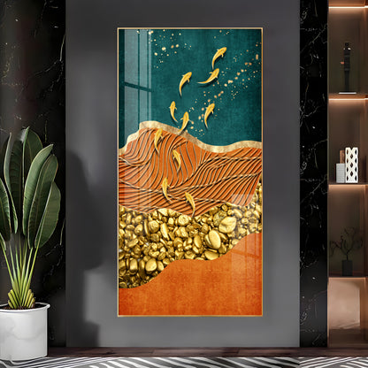 Chinese Landscape Premium Acrylic Vertical Wall Art