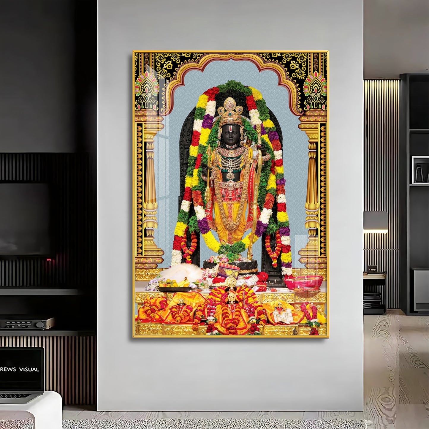 Divine Blossom Rama Premium Acrylic Vertical Wall Art