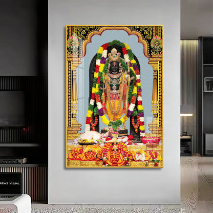 Divine Blossom Rama Premium Acrylic Vertical Wall Art
