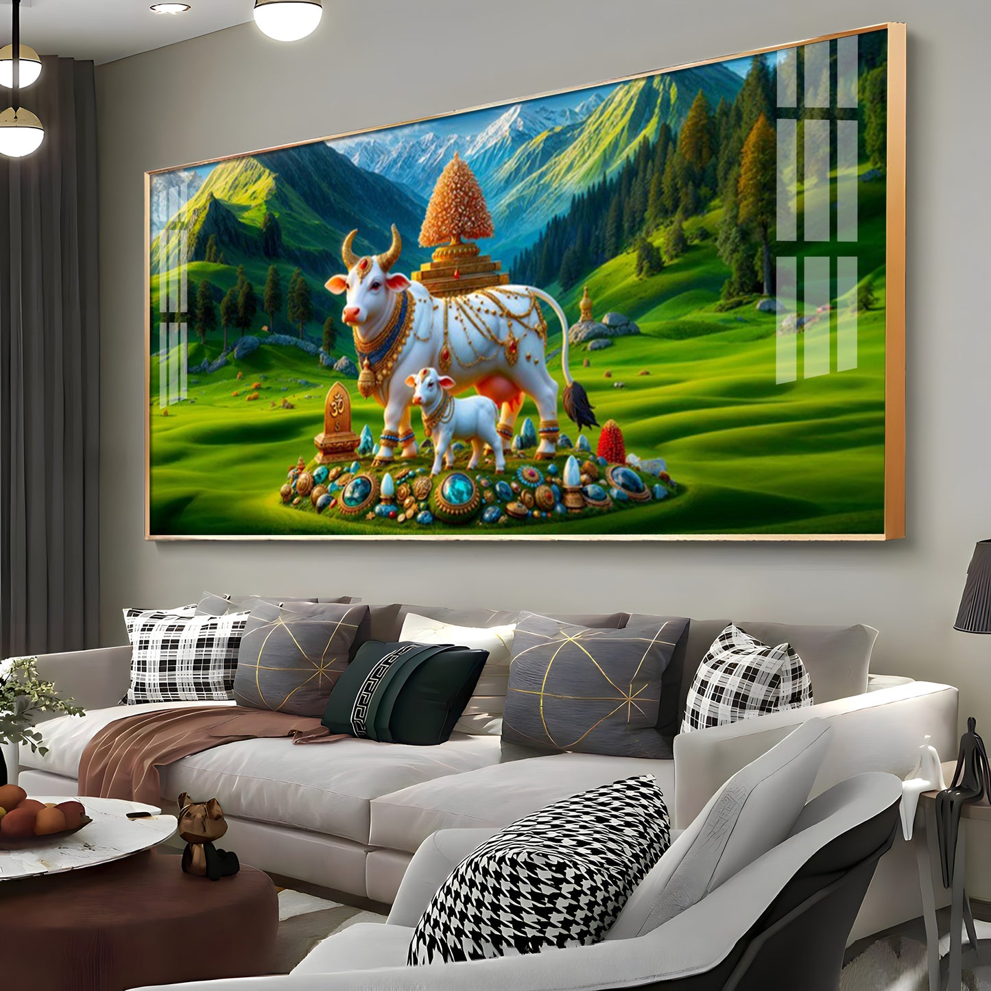 Nandi Shakti Premium Acrylic Horizontal Wall Art