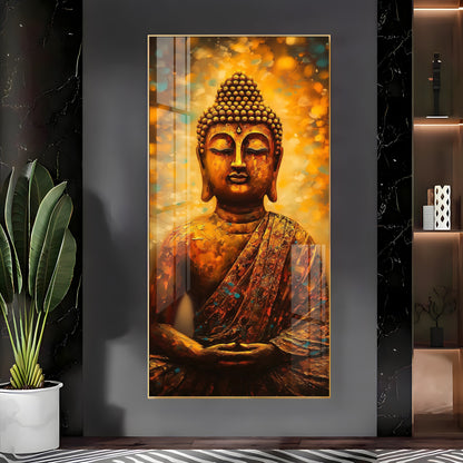 Buddha Serenity Premium Acrylic Vertical Wall Art