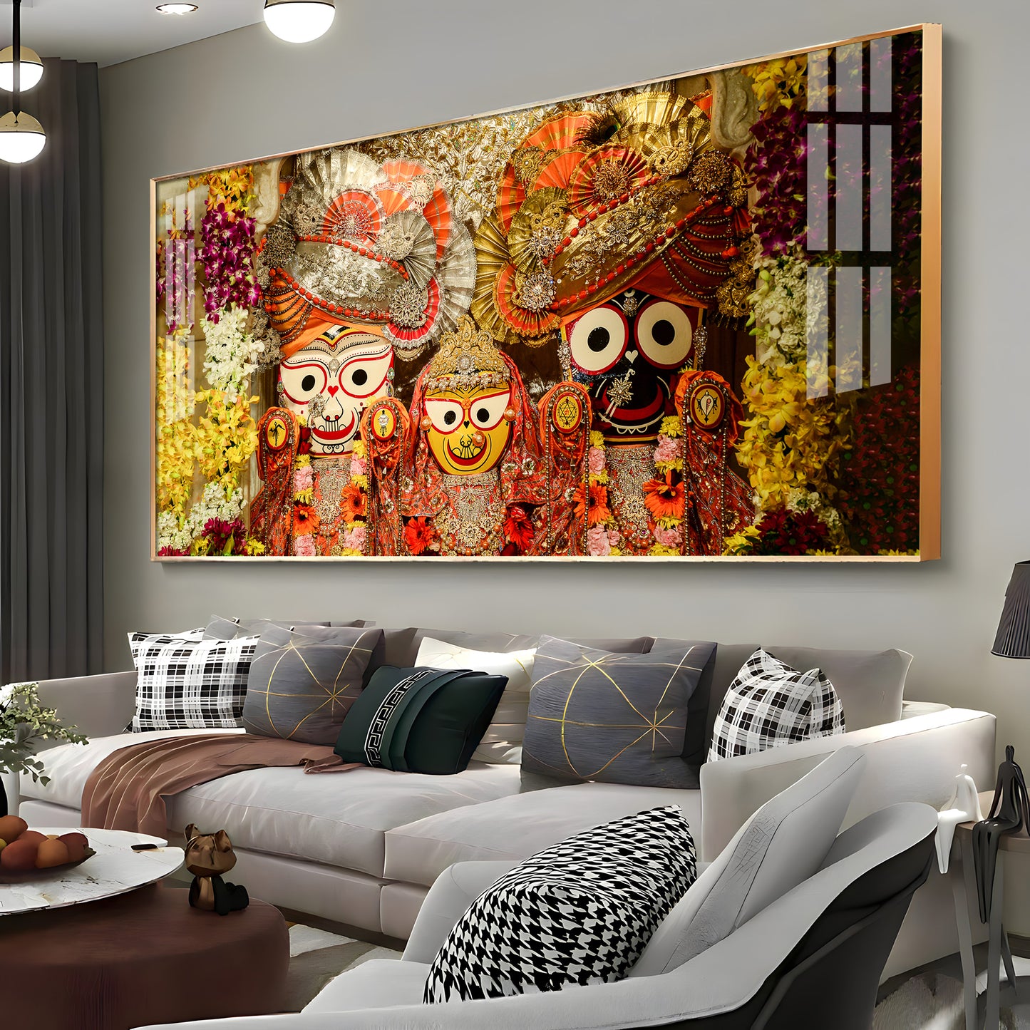 Shree Jagannatha Premium Acrylic Horizontal Wall Art