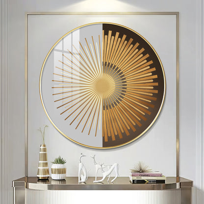 Radiant Circle Premium Acrylic Round Wall Art
