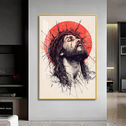 Jesus Christ Spiritual Reflection Premium Acrylic Wall Art