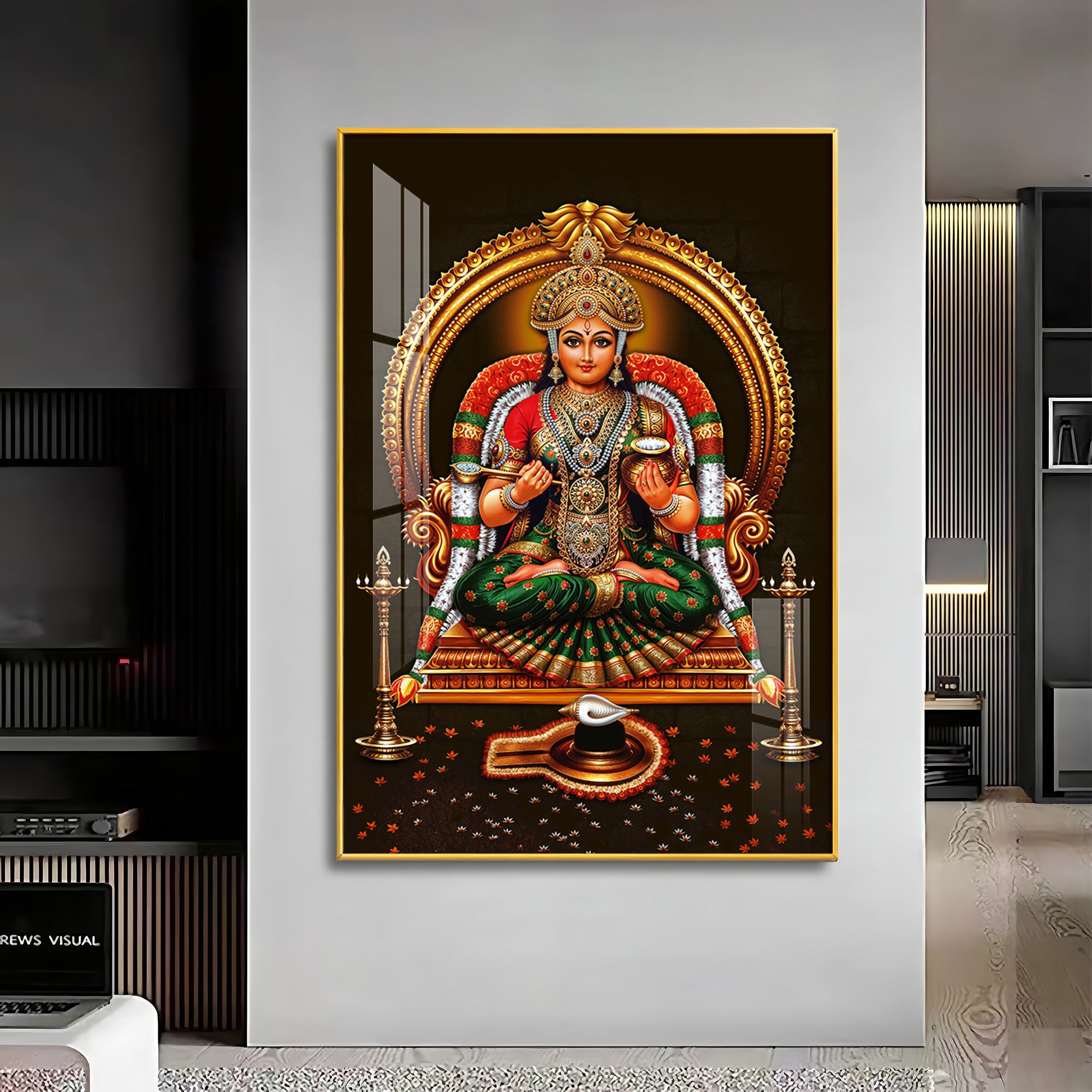 Annapurna Devi Premium Acrylic Vertical Wall Art