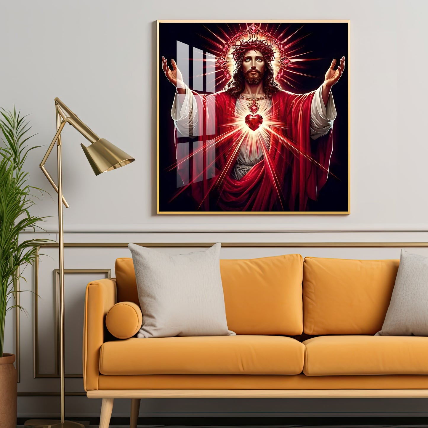 Heart of God Premium Acrylic Square Wall Art