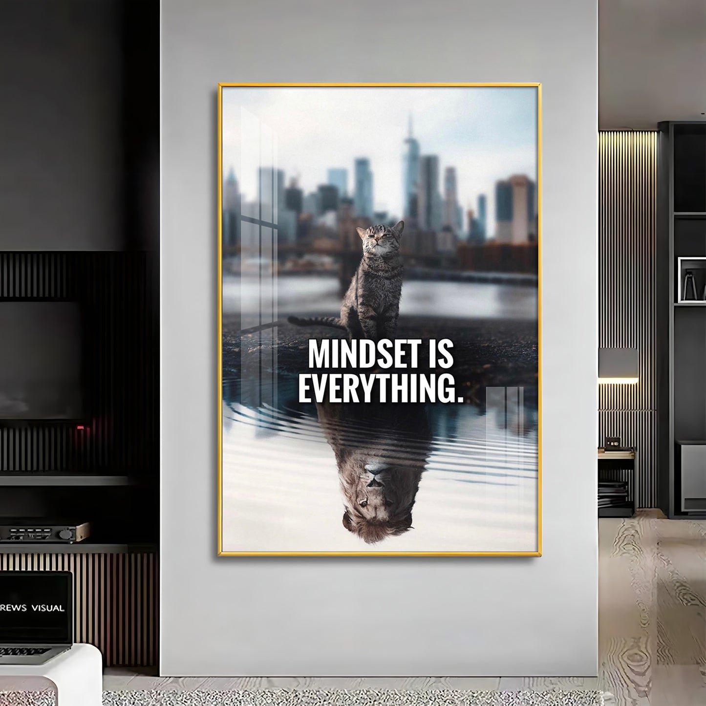 Mindset Is Everything Premium Acrylic Vertical Wall Art