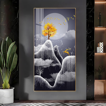 Freezy Nights Premium Acrylic Vertical Wall Art