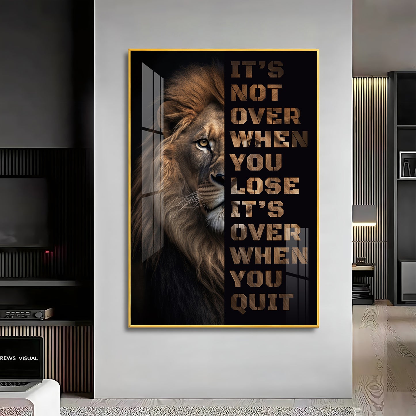 It's Not Over When You Lose Premium Acrylic Vertical Wall Art