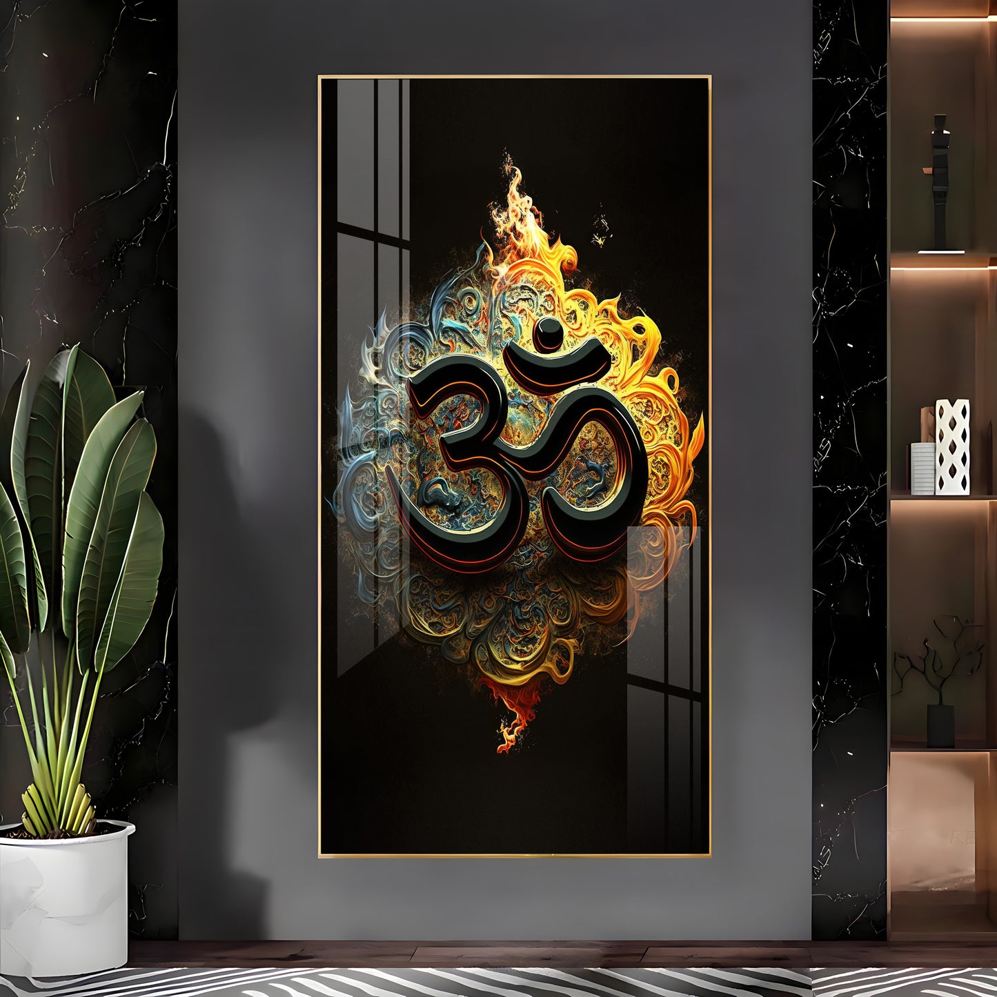 Spiritual OM Premium Acrylic Vertical Wall Art