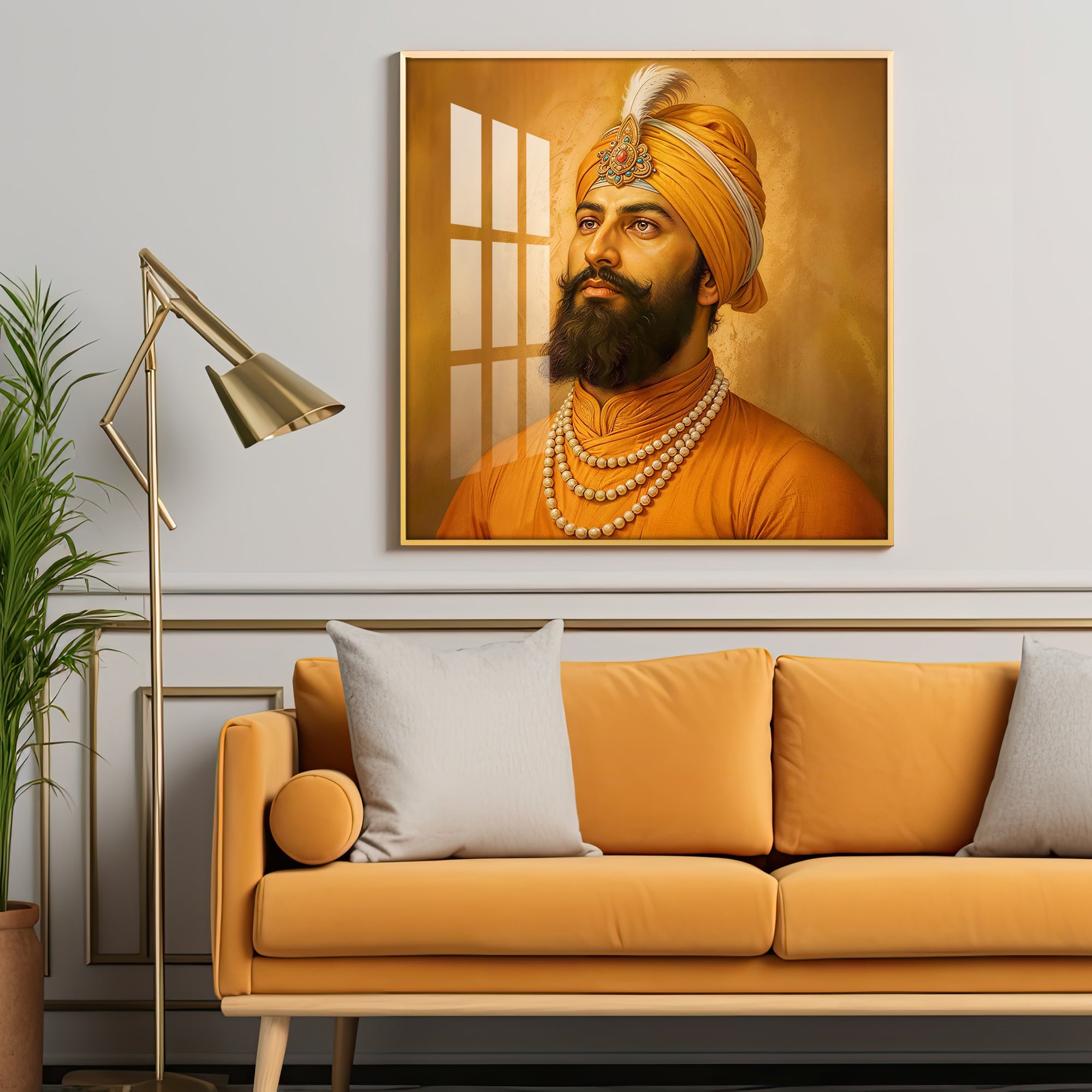 Dhan Dhan Guru Govind Ji Premium Acrylic Square Wall Art