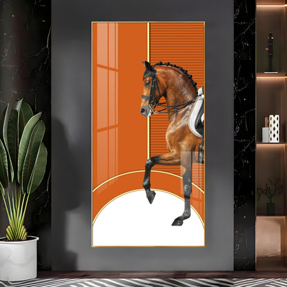 European Horse Premium Acrylic Vertical Wall Art