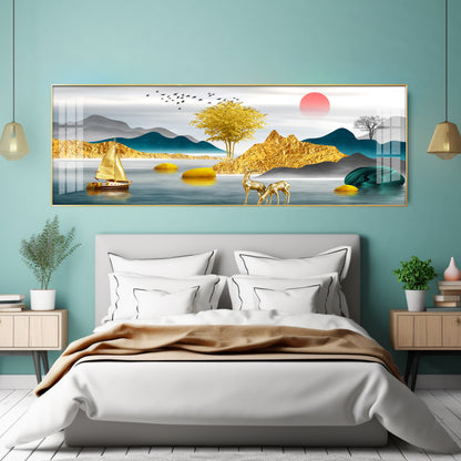 Majestic Land Premium Acrylic Horizontal Wall Art