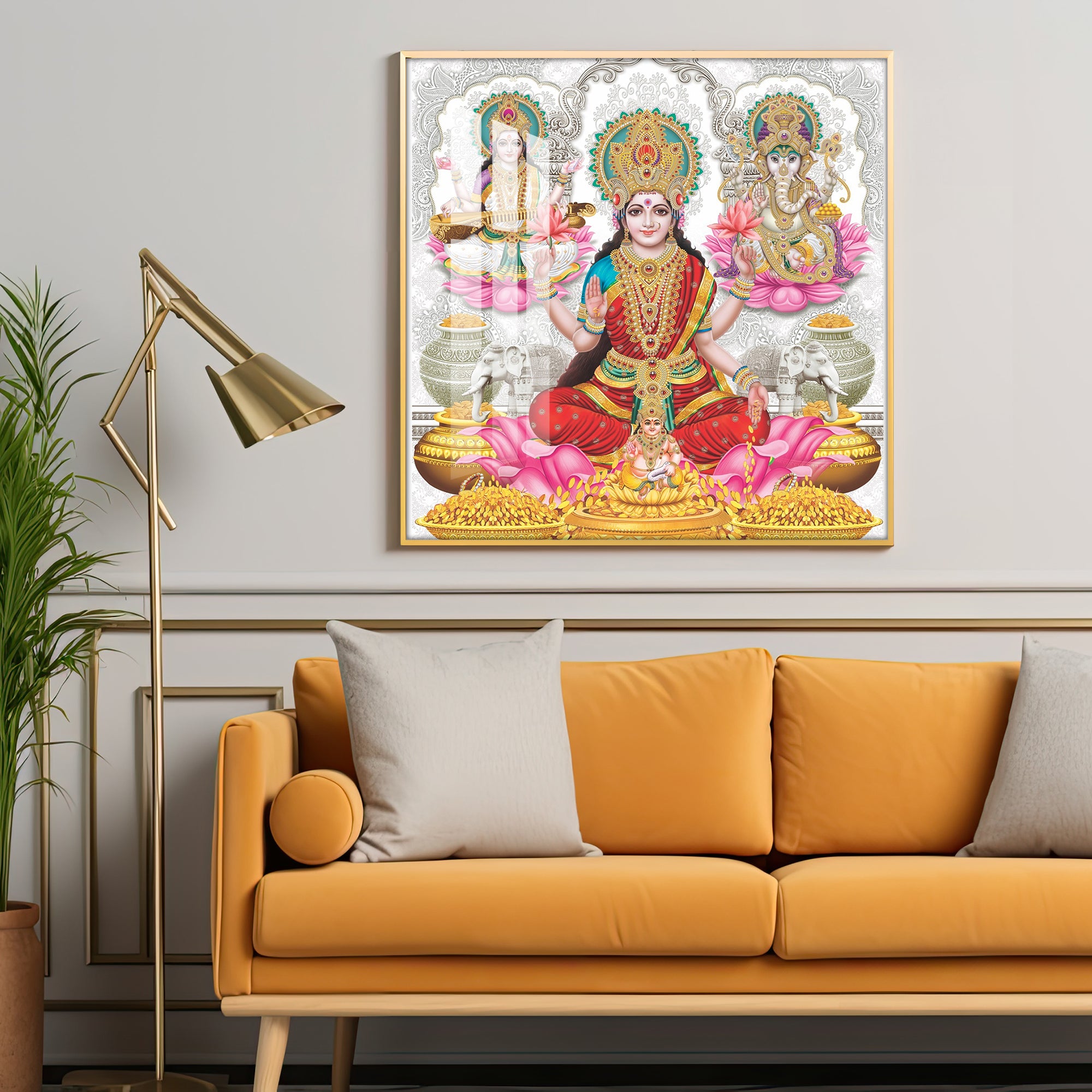 Radiant Deities Premium Acrylic Square Wall Art