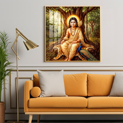 Divine Kartikeya Premium Acrylic Square Wall Art