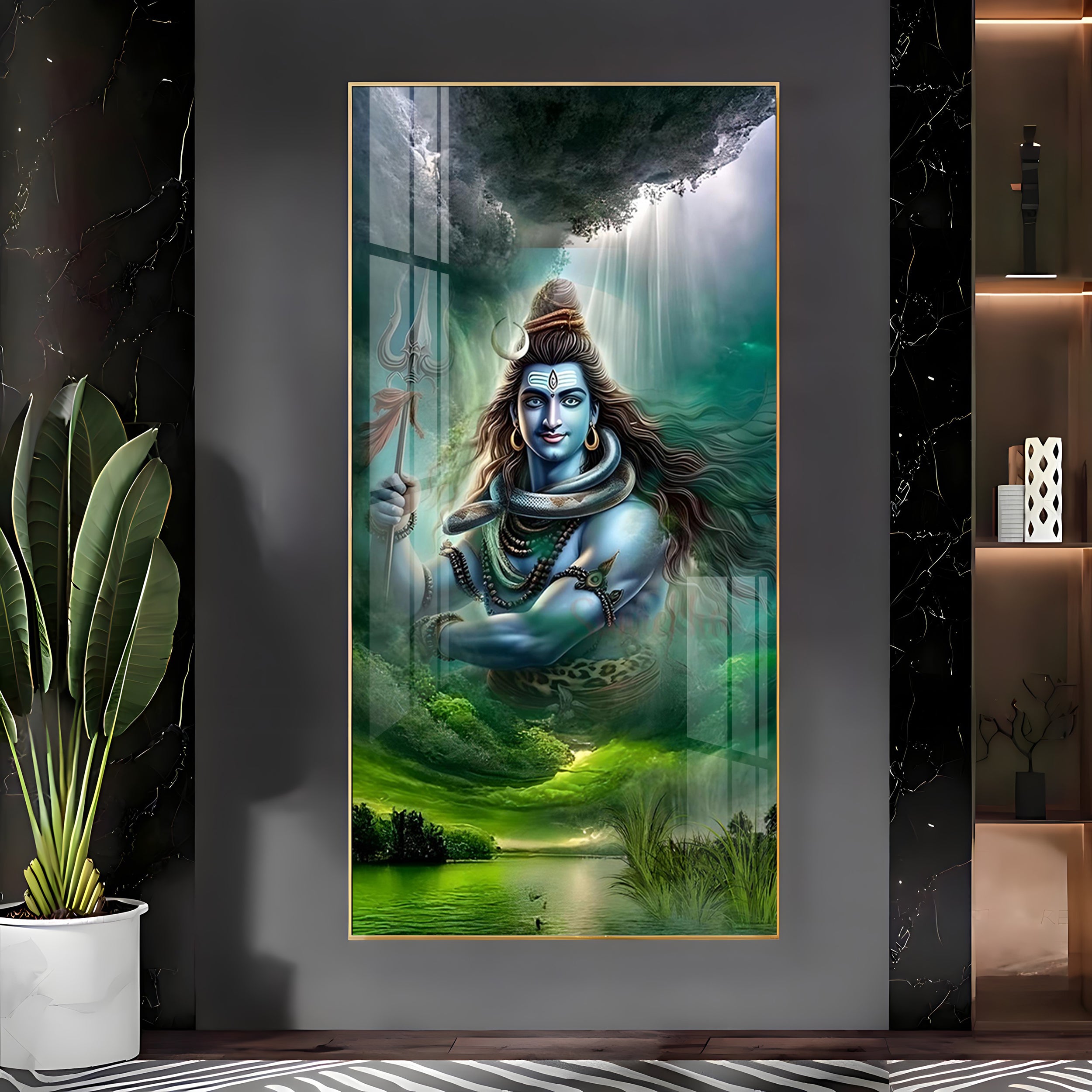 Adiguru Premium Acrylic Vertical Wall Art