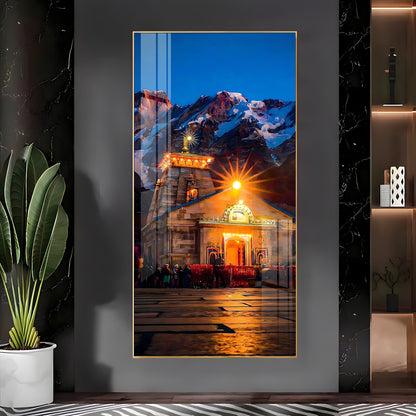 Kedarnath Dham Premium Acrylic Vertical Wall Art