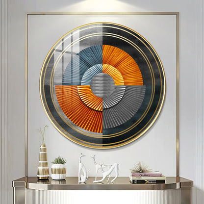 Grandeur Circle Premium Acrylic Round Wall Art