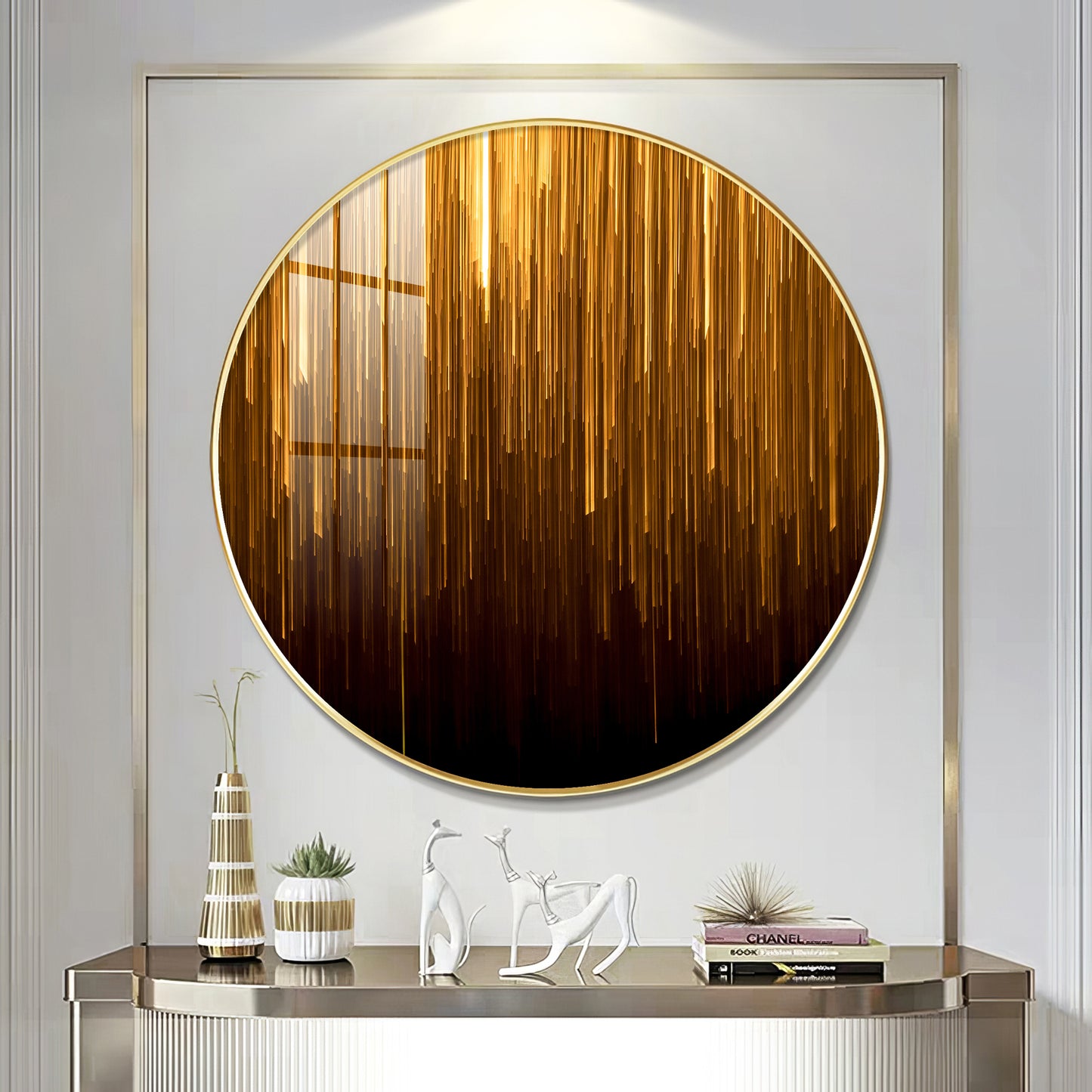 Opulent Sphere Premium Acrylic Round Wall Art