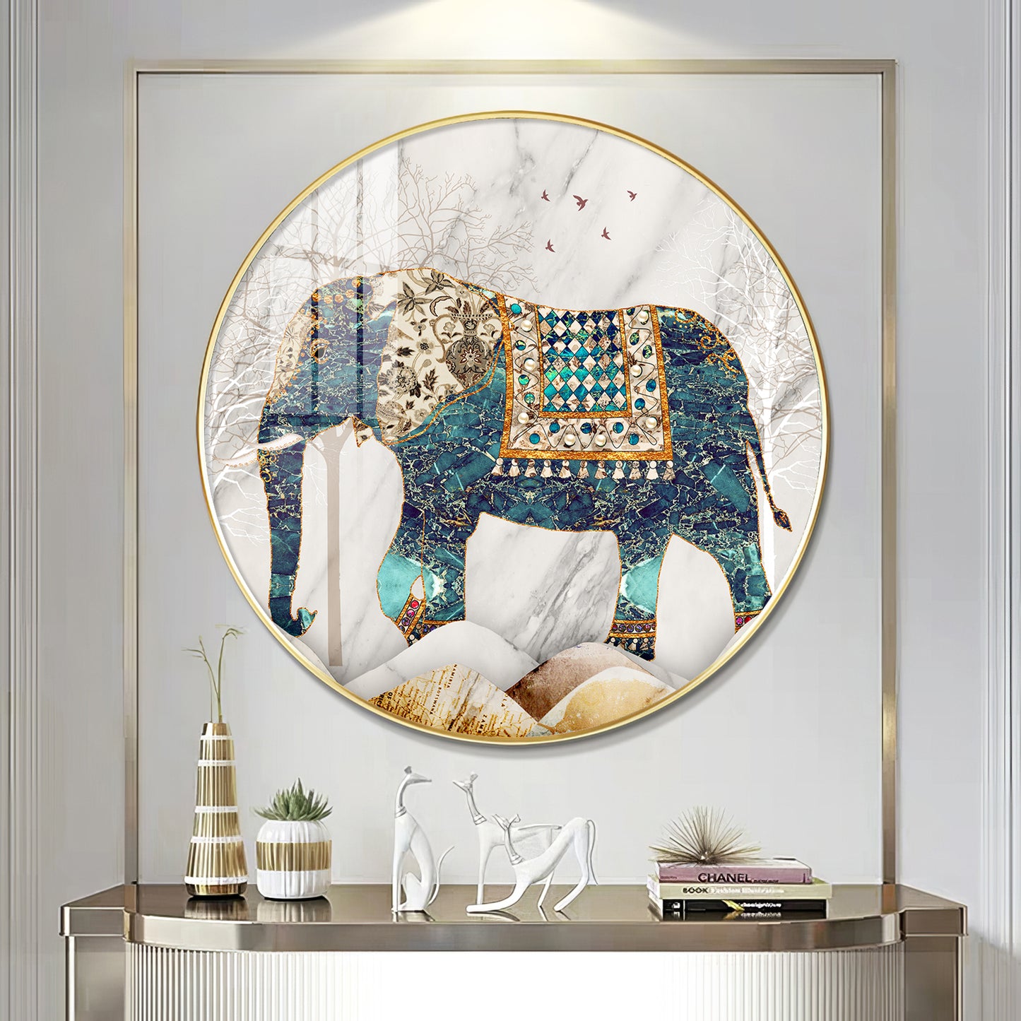 Majestic Alpha Premium Acrylic Round Wall Art