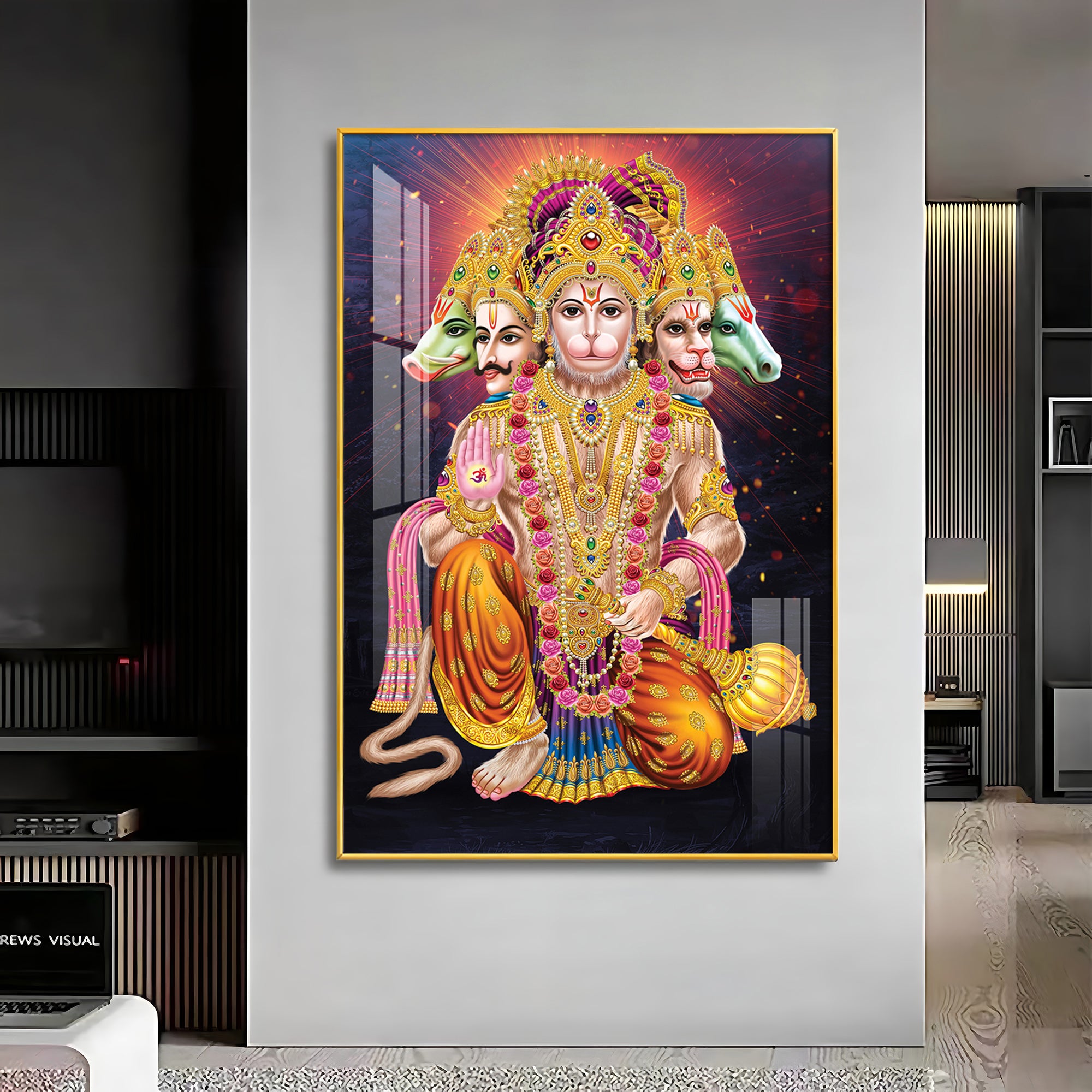 Hanuman's Valo Premium Vertical Acrylic Wall Art